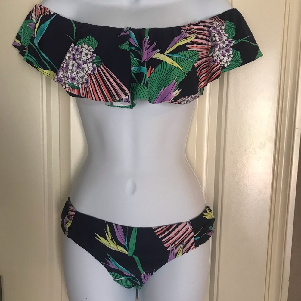 Trina Turk off shoulder 2pc Swimsuit